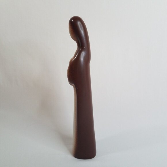 Howard Pierce 13.25" Madonna Mother and Child Porcelain Figurine Christmas Brown - Picture 3 of 16